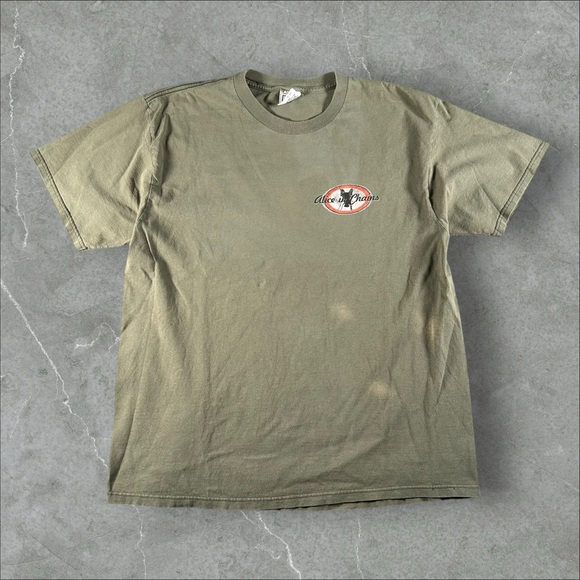 Vintage Alice In Chains Shirt Mens XL Green 90s Jar Of Flies‎ Band Tee Nice Man - Picture 1 of 10